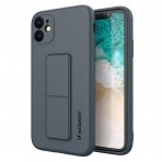 Wozinsky Kickstand Lankstaus Silikono Dėklas Su Stovu iPhone 11 Pro Tamsiai Mėlynas