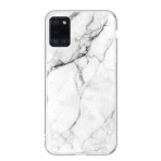 Dėklas Wozinsky Marble TPU Samsung Galaxy A02s Baltas