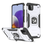 Dėklas su Žiedu Wozinsky Ring Armor Case Samsung Galaxy A22 4G Sidabrinis