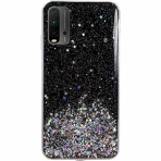 Blizgus TPU dėklas Wozinsky Star Glitter Xiaomi Redmi K40 Pro+/ K40 Pro/ K40/ Poco F3 juodas