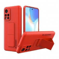 Dėklas Wozinsky Kickstand Xiaomi Redmi Note 11S / Note 11 raudonas