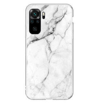 Dėklas Wozinsky Marble Xiaomi Redmi Note 10 5G / Poco M3 Pro baltas