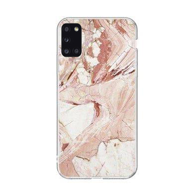 Dėklas Wozinsky Marble TPU Samsung Galaxy A03s rožinis