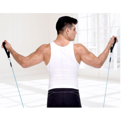 Wozinsky 11 Pack Exercise Resistance Bands with Handles Exercise Stretch Fitness Home Set Include 5 Stackable Exercise Bands with Carry Bag (WRTS5-01) UGLX912 16