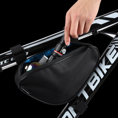 Wozinsky bicycle bag for the bicycle frame 1.5 L black (WBB11BK) UGLX912 5