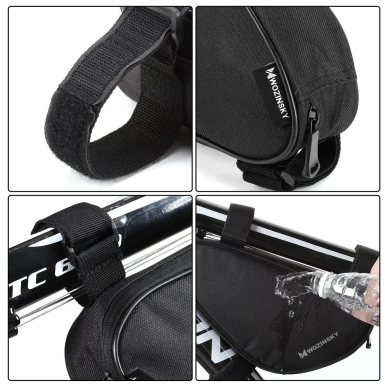 Wozinsky bicycle bag for the bicycle frame 1.5 L black (WBB11BK) UGLX912 6