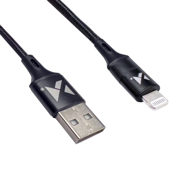 Kabelis Wozinsky USB - Lightning 2,4A 1m Juodas (WUC-L1B) 11