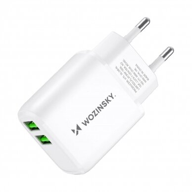 Wozinsky CUWCW 2.4A 2 x USB-A wall Įkroviklis  - baltas 3