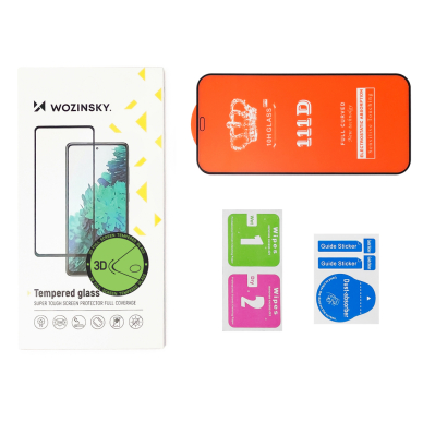 Wozinsky Full Glue Screen Protector Film Full Coveraged with Frame Case Friendly for Xiaomi Mi Band 6 / Mi Band 5 black 4