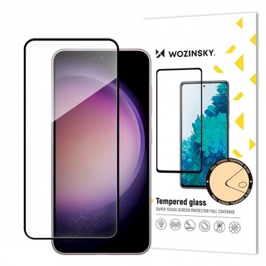 Wozinsky Full Glue Apsauginis stiklas Samsung Galaxy S24+ Juodas