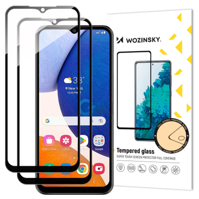 Ekrano apsauga Wozinsky Full Glue 2vnt Samsung Galaxy A14 5G Juodais kraštais