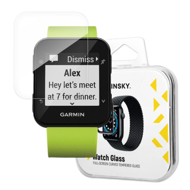 Ekrano apsauga Wozinsky Full Glue Tempered Glass Garmin Forerunner 35 Juodais kraštais