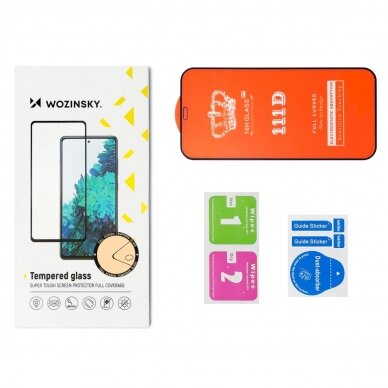 Wozinsky Full Glue Tempered Glass with Black Frame for Xiaomi POCO C65/Redmi 13C 4