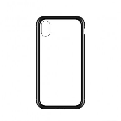 Wozinsky Full Magnetic Case Full Body Front and Back Cover with built-in glass for Vivo X60 black-transparent 2