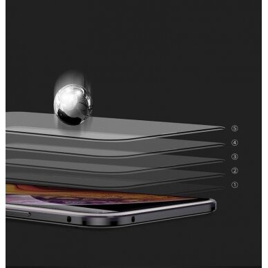 Wozinsky Full Magnetic Case Full Body Front and Back Cover with built-in glass for Vivo X60 black-transparent 19