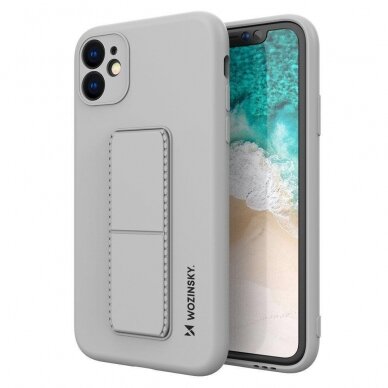 Dėklas su stovu Wozinsky Kickstand Case Samsung Galaxy A72 4G pilkas 1