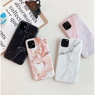 Dėklas Wozinsky Marble TPU Samsung Galaxy A02s Baltas 2