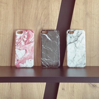 Dėklas Wozinsky Marble TPU case Samsung Galaxy A22 4G Rožinis 4