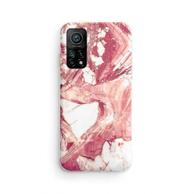 Dėklas Wozinsky Marble TPU Xiaomi Mi 10T Pro / Mi 10T Rožinis