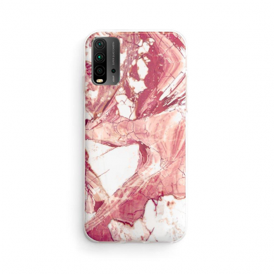 Dėklas Wozinsky Marble TPU Xiaomi Poco M3 / Xiaomi Redmi 9T Rožinis