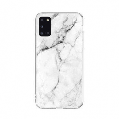 Dėklas Wozinsky Marble TPU Samsung Galaxy A03s baltas