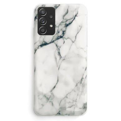 Dėklas Wozinsky Marble TPU Samsung Galaxy A73 baltas