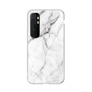 Wozinsky Marble Tpu Dėklas Xiaomi Mi Note 10 Lite Baltas