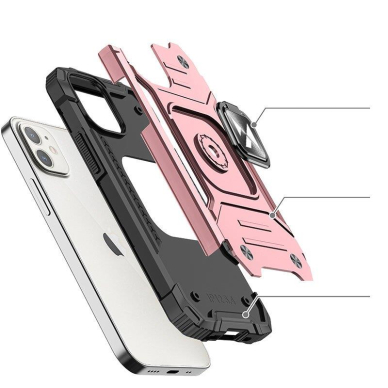 Dėklas Wozinsky Ring Armor iPhone 14 rožinis 3