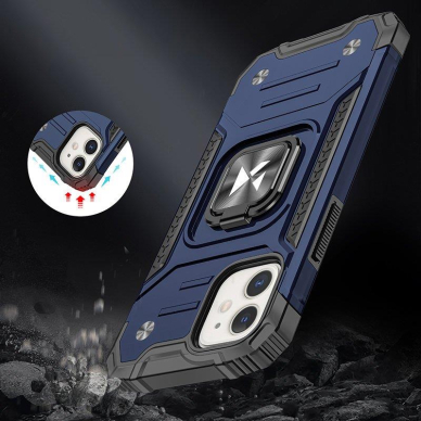 Dėklas Wozinsky Ring Armor iPhone 14 Mėlynas 5