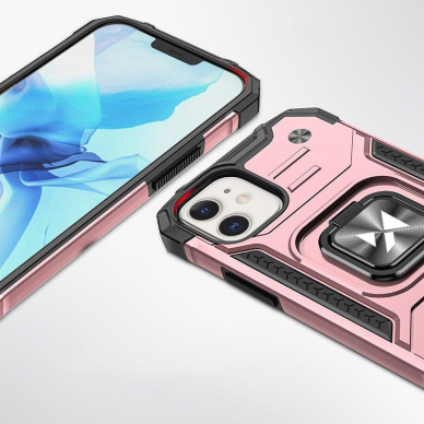 Dėklas Wozinsky Ring Armor iPhone 14 Plus Auksinis 1