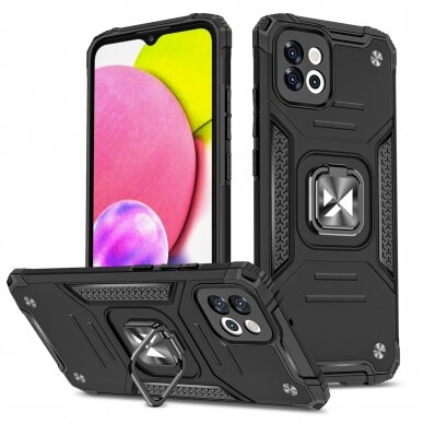 Dėklas Wozinsky Ring Armor Samsung Galaxy A03 Juodas