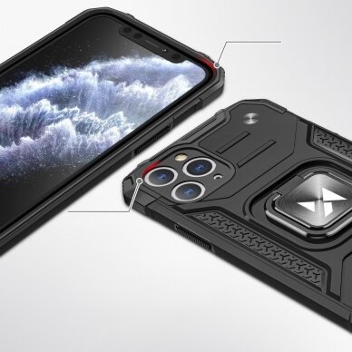 Dėklas Wozinsky Ring Armor Case iPhone 11 Pro Rožinis 1