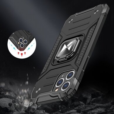Dėklas Wozinsky Ring Armor Case iPhone 11 Pro Rožinis 5