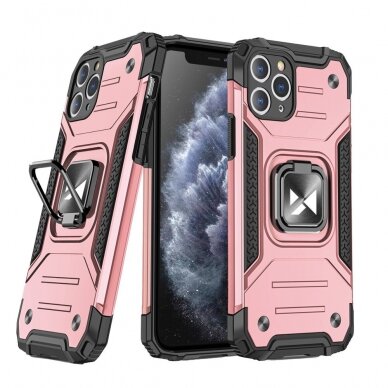 Dėklas Wozinsky Ring Armor Case iPhone 11 Pro Rožinis