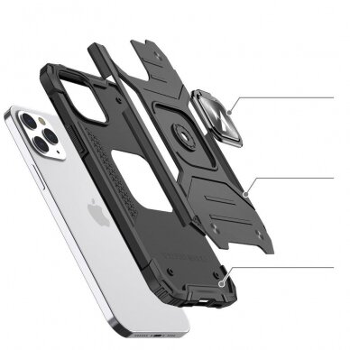 Dėklas Wozinsky Ring Armor iPhone 13 Pro Rožinis 2