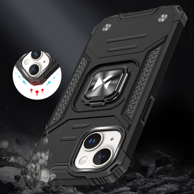 Dėklas Wozinsky Ring Armor iPhone 15 - Raudonas 6