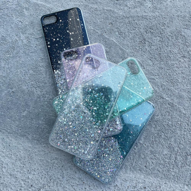 Dėklas Wozinsky Star Glitter Samsung Galaxy A22 4G permatomas 2