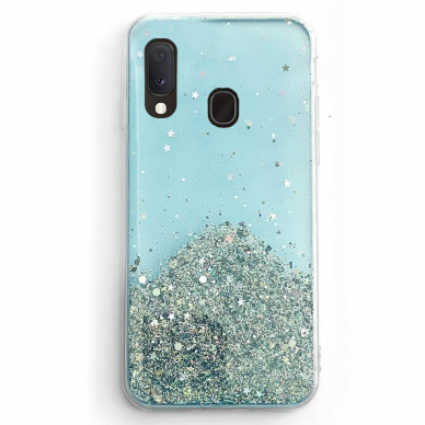 Wozinsky Star Glitter Shining Cover for Samsung Galaxy A30 blue