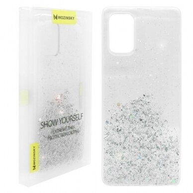 Blizgus Tpu Dėklas "Wozinsky Star Glitter" Samsung Galaxy A31 Skaidrus 2