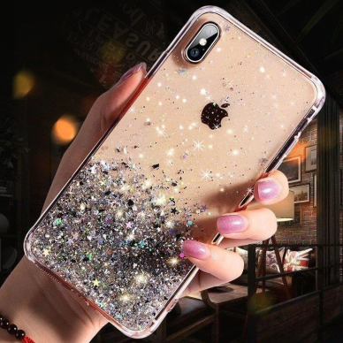 Wozinsky Star Glitter Shining Cover for Samsung Galaxy A42 5G black 6