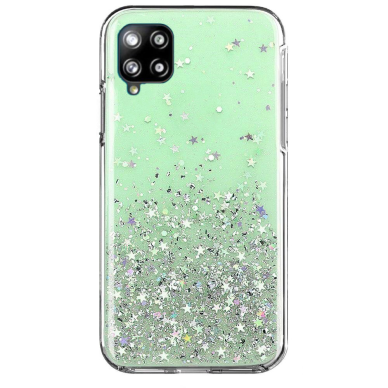 Wozinsky Star Glitter Shining Cover for Samsung Galaxy A42 5G green