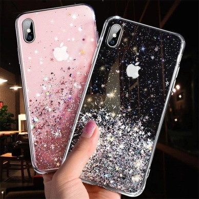 Wozinsky Star Glitter Shining Cover for Samsung Galaxy A42 5G pink 8