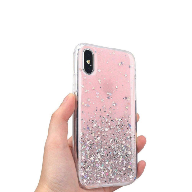 Wozinsky Star Glitter Shining Cover for Samsung Galaxy A42 5G pink 2