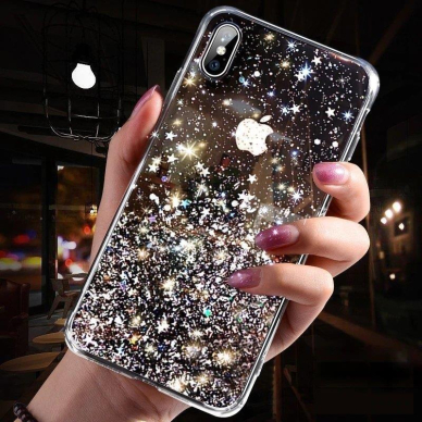 Wozinsky Star Glitter Shining Cover for Samsung Galaxy A42 5G pink 6