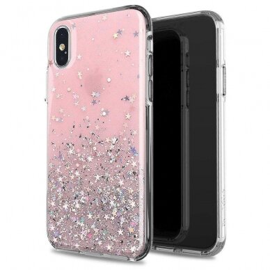 Dėklas Wozinsky Star Glitter Shining Samsung Galaxy A72 4G juodas 1