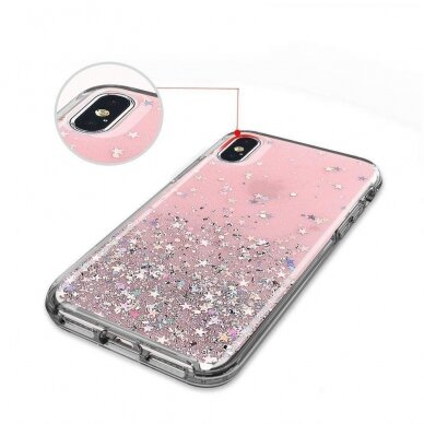 Dėklas Wozinsky Star Glitter Shining Samsung Galaxy A72 4G juodas 6