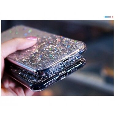 Blizgus TPU dėklas Wozinsky Star Glitter Samsung Galaxy M31S Rožinis 4