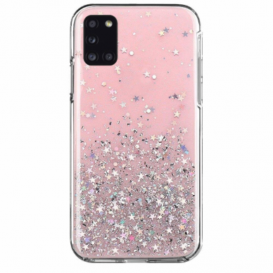 Wozinsky Star Glitter Shining Cover for Samsung Galaxy M51 pink