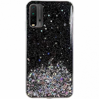 Wozinsky Star Glitter Shining Cover for Xiaomi Redmi K40 Pro+ / K40 Pro / K40 / Poco F3 black