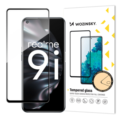 Ekrano apsauga Wozinsky Tempered Glass Oppo A76 / Oppo A36 / Realme 9i Juodais kraštais